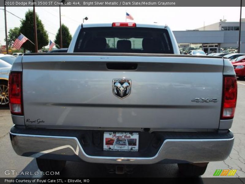 Bright Silver Metallic / Dark Slate/Medium Graystone 2010 Dodge Ram 3500 ST Crew Cab 4x4