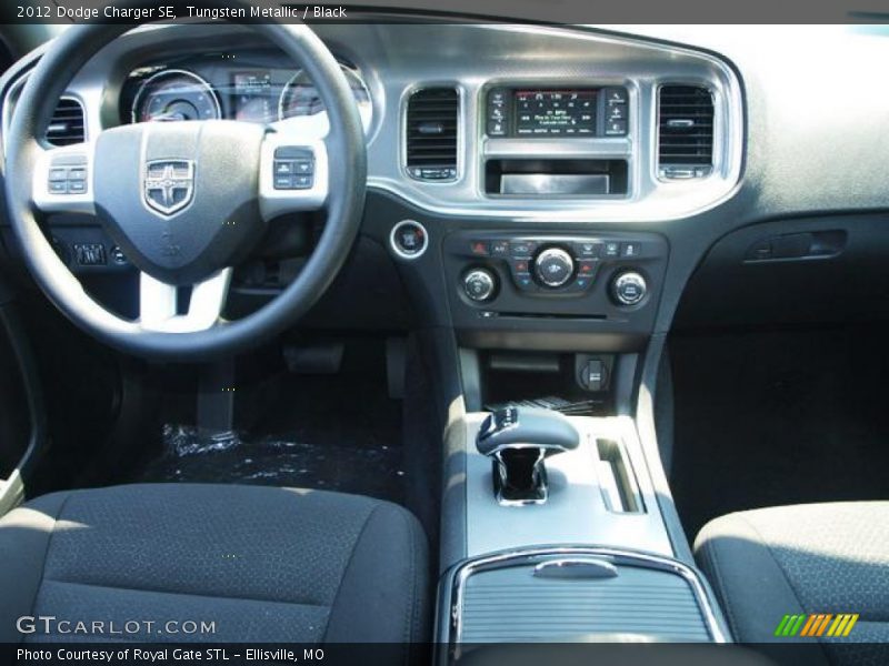 Tungsten Metallic / Black 2012 Dodge Charger SE