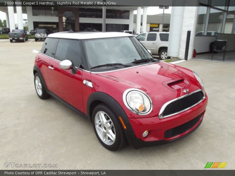 Nightfire Red Metallic / Black/Grey 2009 Mini Cooper S Hardtop