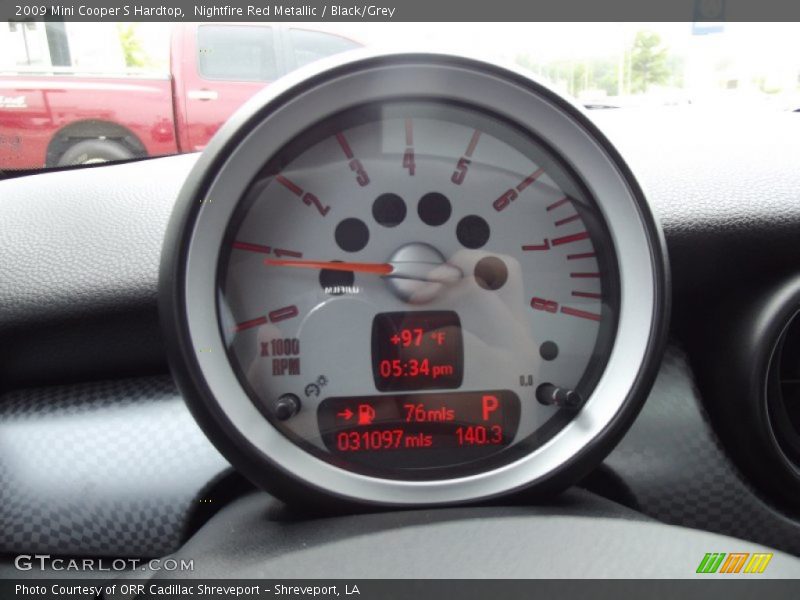 Nightfire Red Metallic / Black/Grey 2009 Mini Cooper S Hardtop