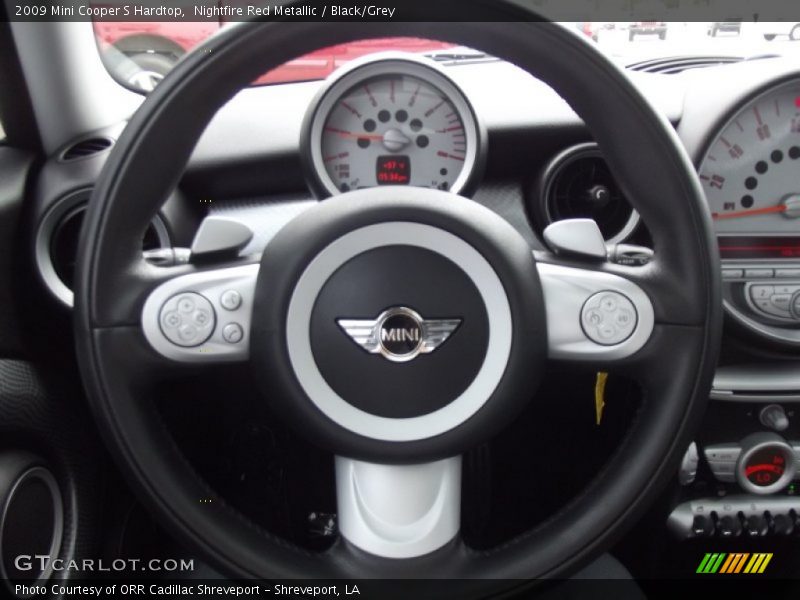 Nightfire Red Metallic / Black/Grey 2009 Mini Cooper S Hardtop