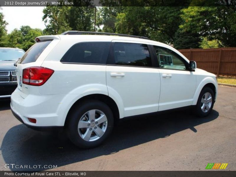 White / Black 2012 Dodge Journey SXT
