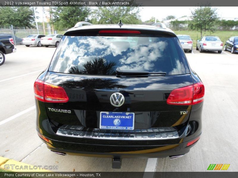 Black / Black Anthracite 2012 Volkswagen Touareg TDI Sport 4XMotion