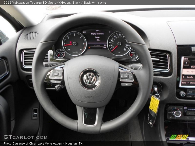 Black / Black Anthracite 2012 Volkswagen Touareg TDI Sport 4XMotion