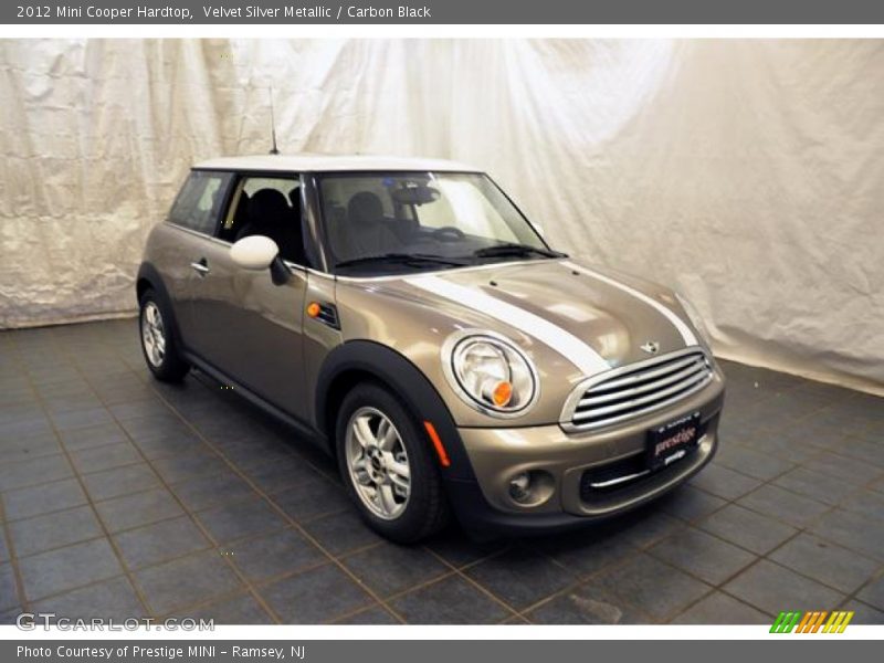 Velvet Silver Metallic / Carbon Black 2012 Mini Cooper Hardtop