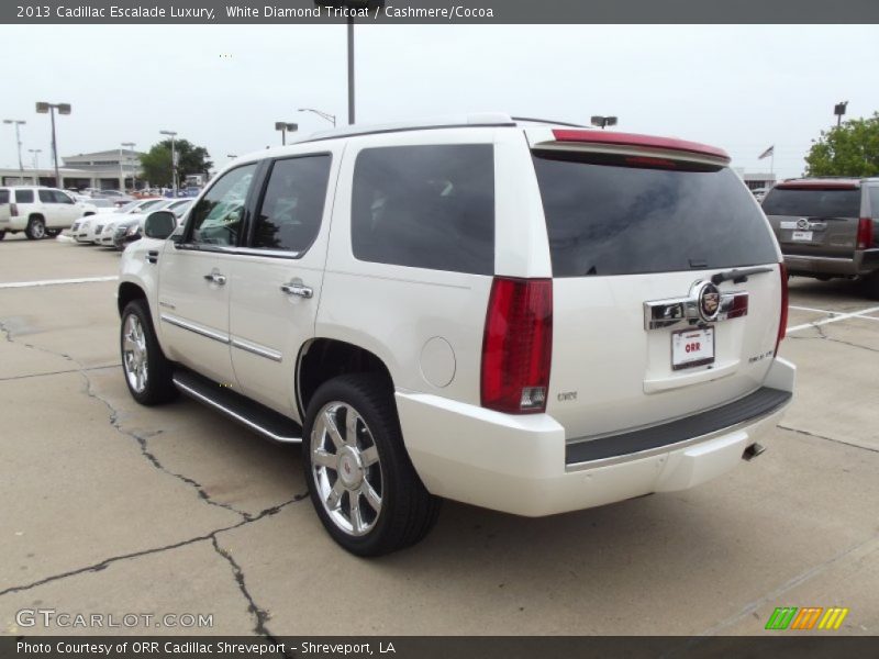 White Diamond Tricoat / Cashmere/Cocoa 2013 Cadillac Escalade Luxury