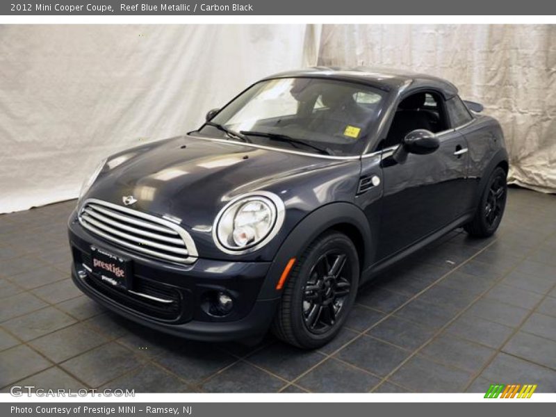 Reef Blue Metallic / Carbon Black 2012 Mini Cooper Coupe