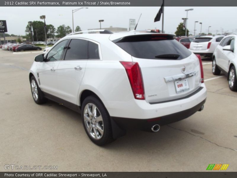Platinum Ice Tricoat / Shale/Brownstone 2012 Cadillac SRX Performance