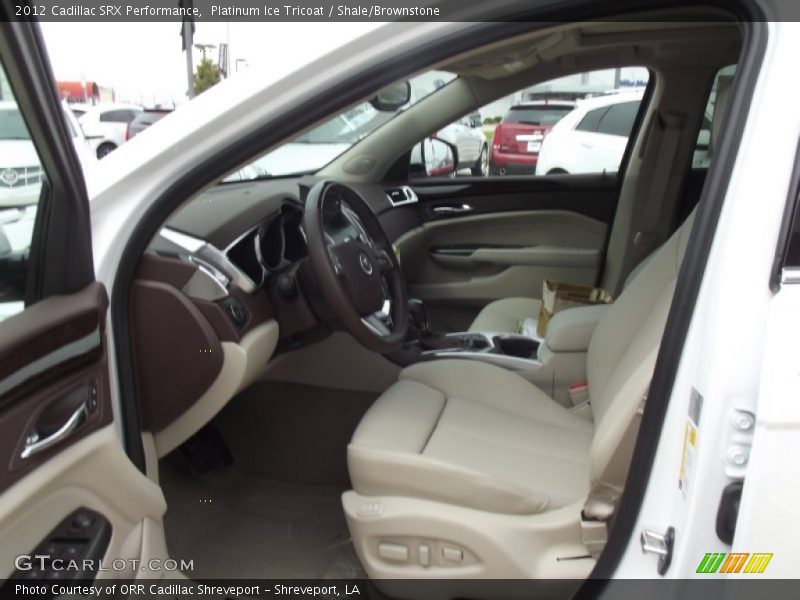 Platinum Ice Tricoat / Shale/Brownstone 2012 Cadillac SRX Performance