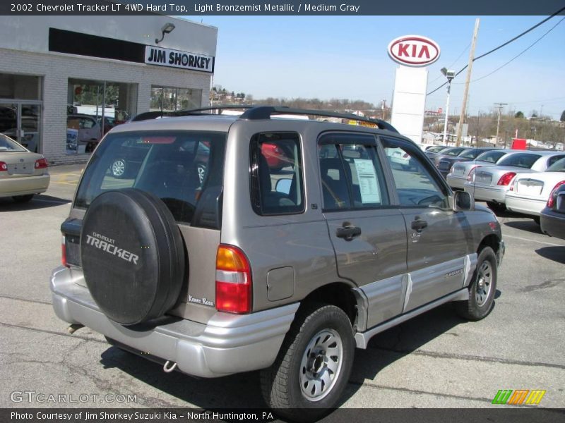 Light Bronzemist Metallic / Medium Gray 2002 Chevrolet Tracker LT 4WD Hard Top