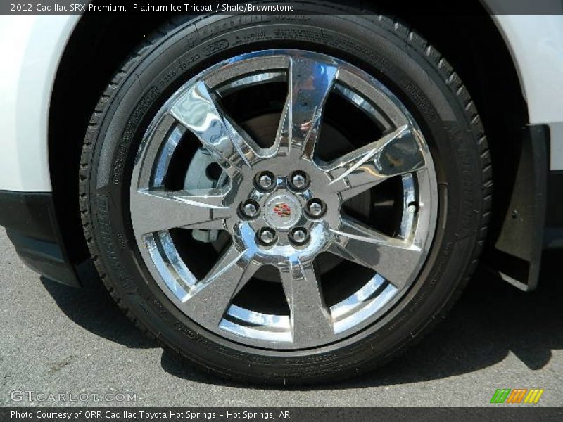 Platinum Ice Tricoat / Shale/Brownstone 2012 Cadillac SRX Premium