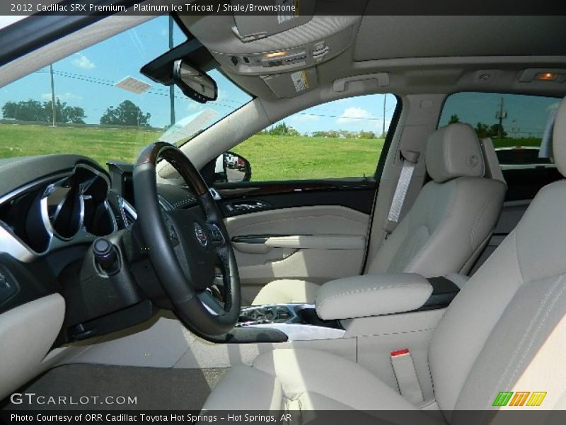 Platinum Ice Tricoat / Shale/Brownstone 2012 Cadillac SRX Premium