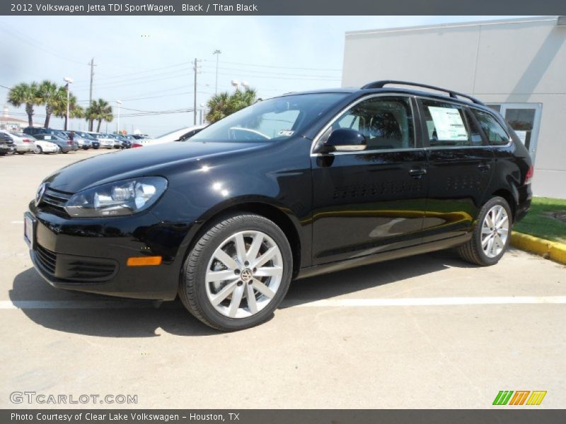 Black / Titan Black 2012 Volkswagen Jetta TDI SportWagen