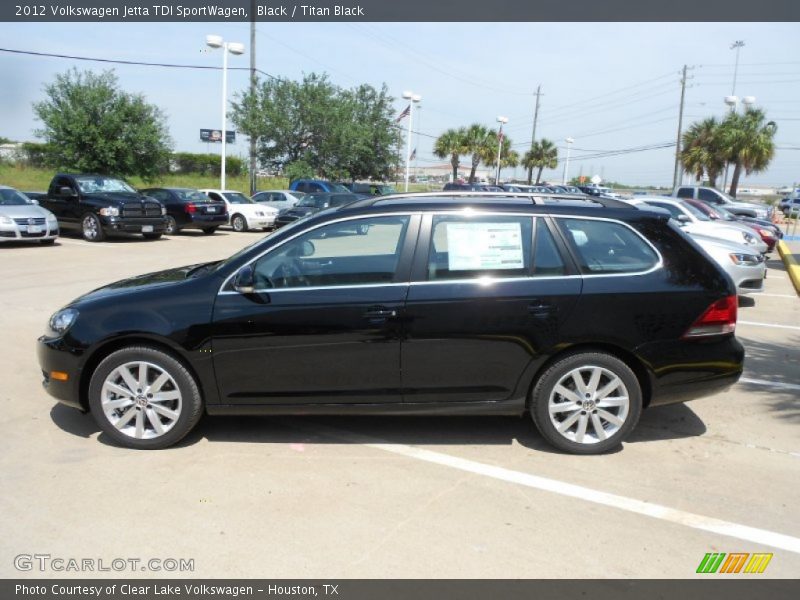 Black / Titan Black 2012 Volkswagen Jetta TDI SportWagen