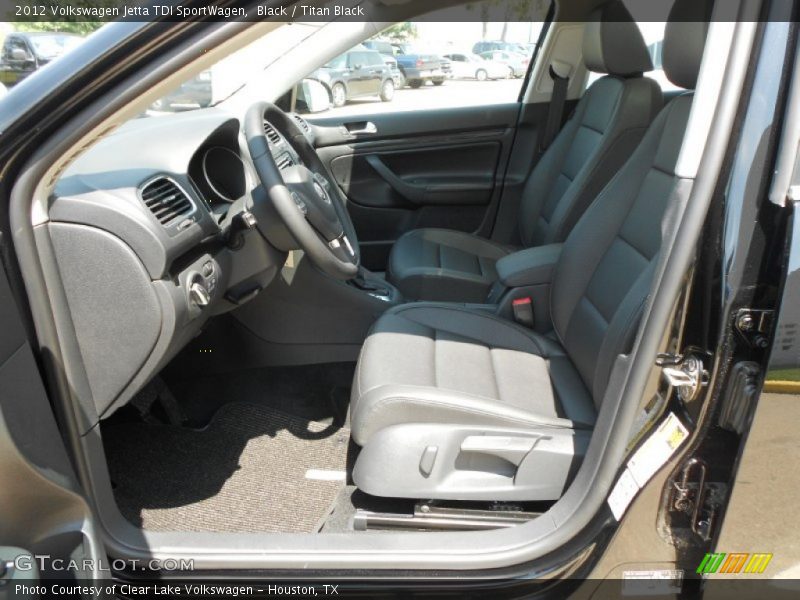 Black / Titan Black 2012 Volkswagen Jetta TDI SportWagen