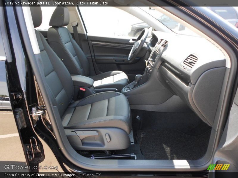 Black / Titan Black 2012 Volkswagen Jetta TDI SportWagen
