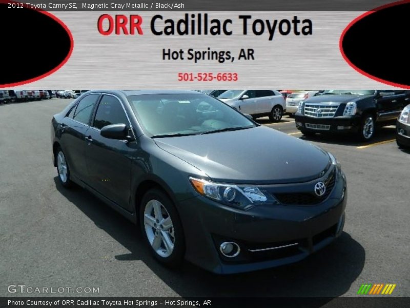 Magnetic Gray Metallic / Black/Ash 2012 Toyota Camry SE