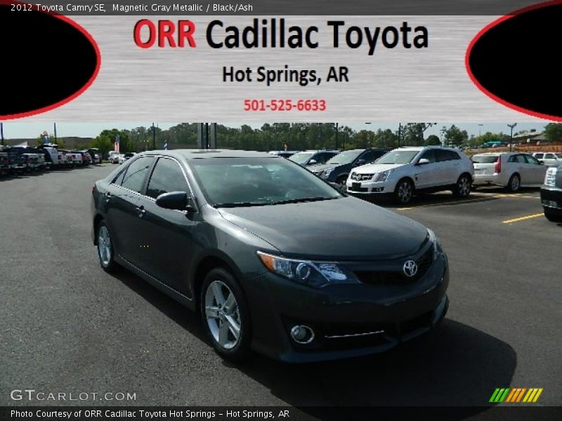 Magnetic Gray Metallic / Black/Ash 2012 Toyota Camry SE