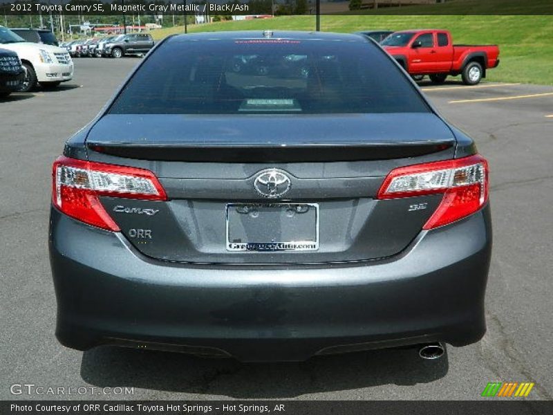 Magnetic Gray Metallic / Black/Ash 2012 Toyota Camry SE