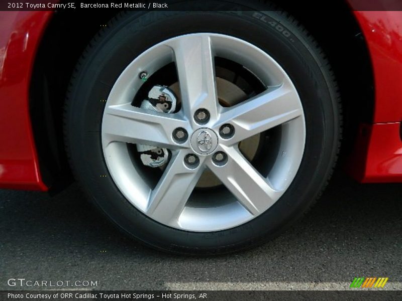 Barcelona Red Metallic / Black 2012 Toyota Camry SE