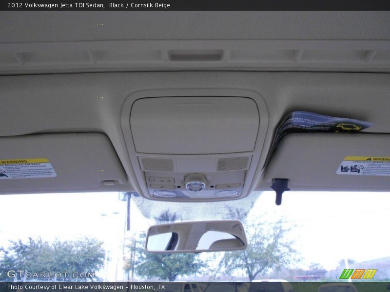 Black / Cornsilk Beige 2012 Volkswagen Jetta TDI Sedan