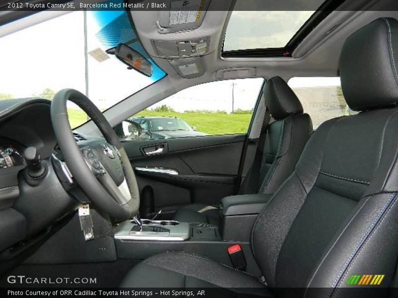 Barcelona Red Metallic / Black 2012 Toyota Camry SE