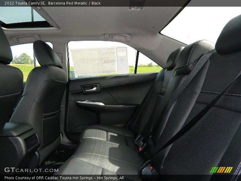 Barcelona Red Metallic / Black 2012 Toyota Camry SE