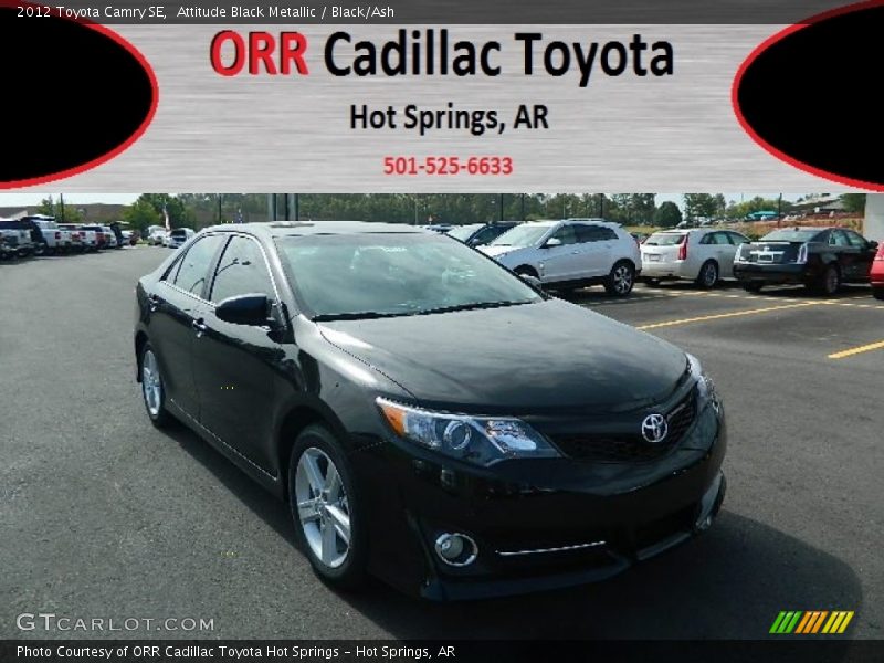 Attitude Black Metallic / Black/Ash 2012 Toyota Camry SE