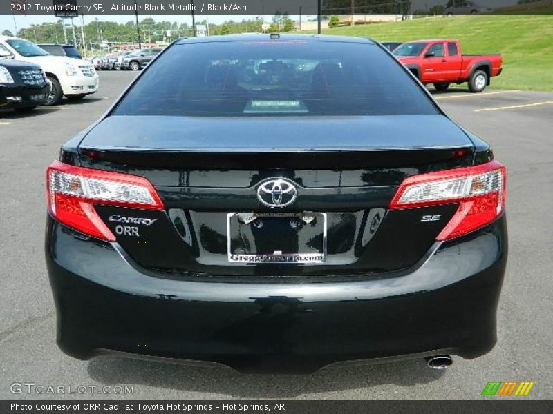 Attitude Black Metallic / Black/Ash 2012 Toyota Camry SE