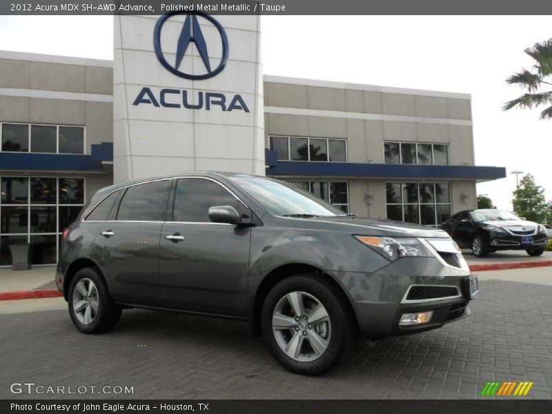 Polished Metal Metallic / Taupe 2012 Acura MDX SH-AWD Advance