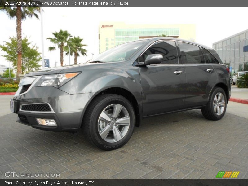 Polished Metal Metallic / Taupe 2012 Acura MDX SH-AWD Advance