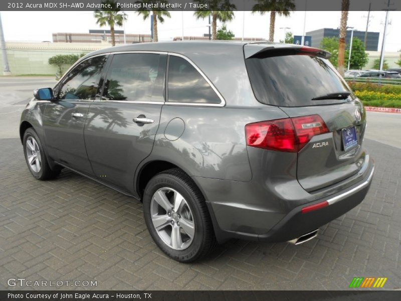 Polished Metal Metallic / Taupe 2012 Acura MDX SH-AWD Advance
