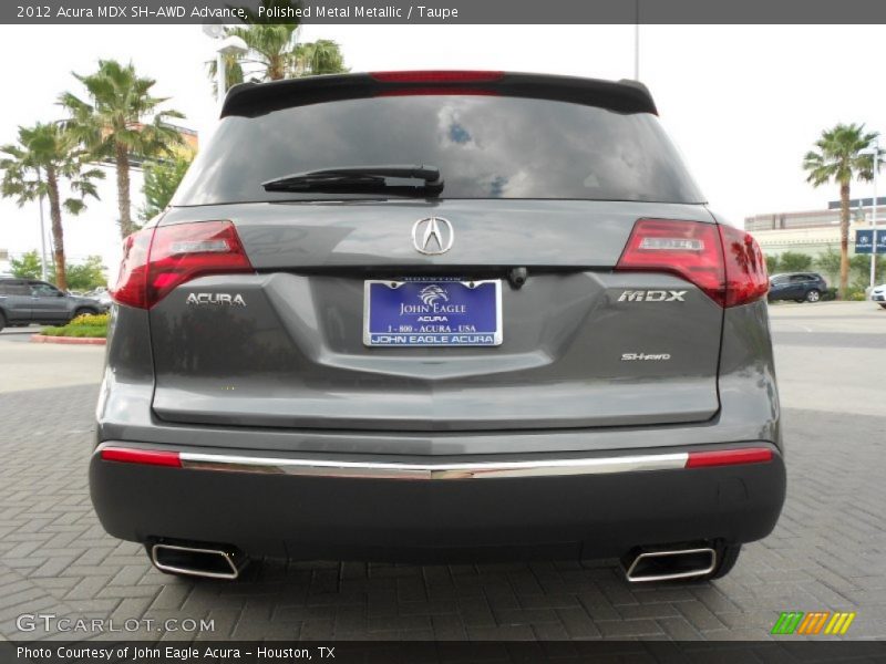 Polished Metal Metallic / Taupe 2012 Acura MDX SH-AWD Advance