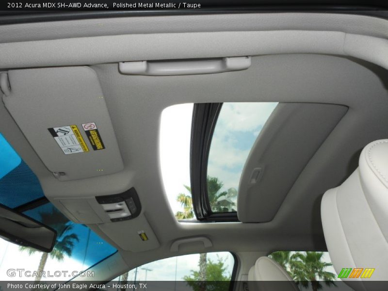 Polished Metal Metallic / Taupe 2012 Acura MDX SH-AWD Advance