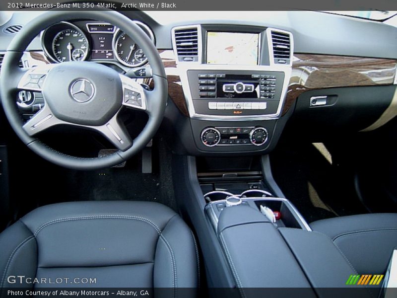 Arctic White / Black 2012 Mercedes-Benz ML 350 4Matic