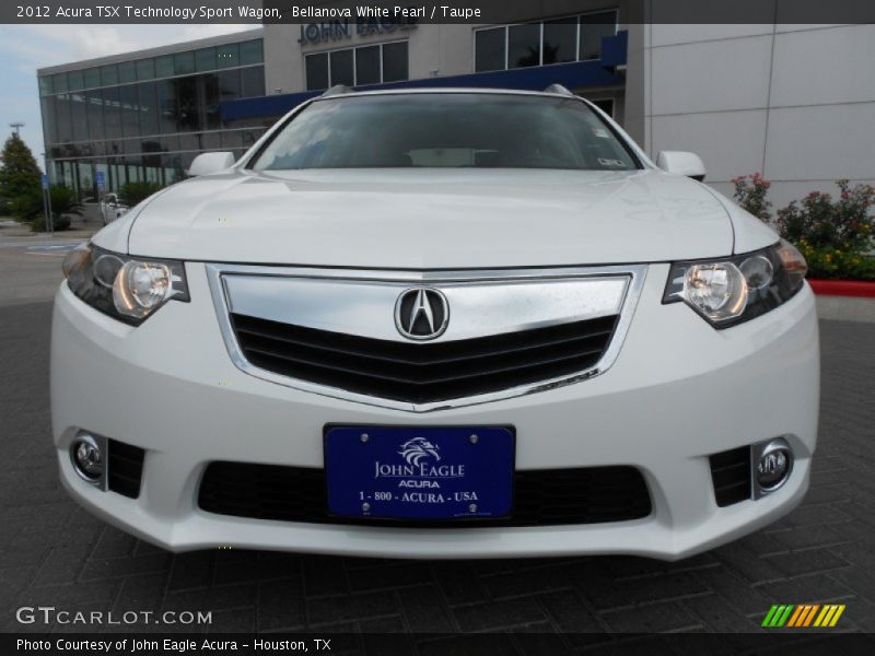 Bellanova White Pearl / Taupe 2012 Acura TSX Technology Sport Wagon