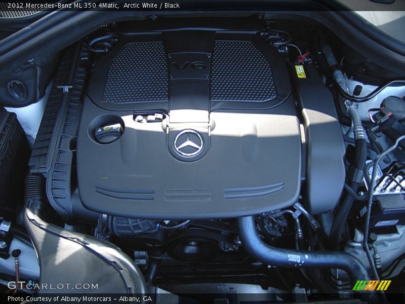 Arctic White / Black 2012 Mercedes-Benz ML 350 4Matic
