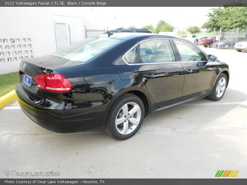 Black / Cornsilk Beige 2012 Volkswagen Passat 2.5L SE