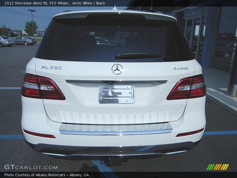 Arctic White / Black 2012 Mercedes-Benz ML 350 4Matic