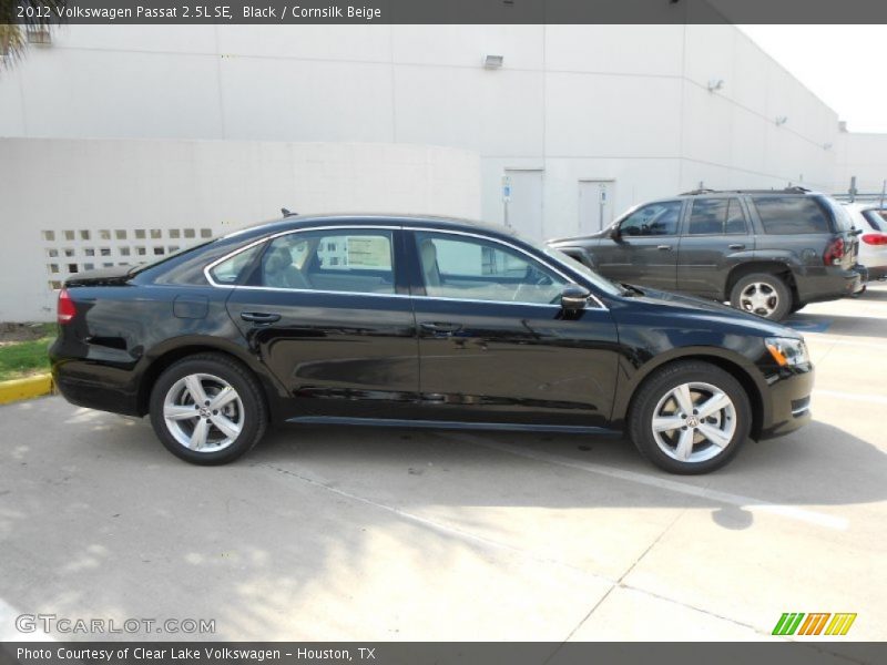 Black / Cornsilk Beige 2012 Volkswagen Passat 2.5L SE