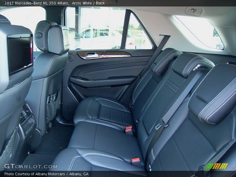 Arctic White / Black 2012 Mercedes-Benz ML 350 4Matic