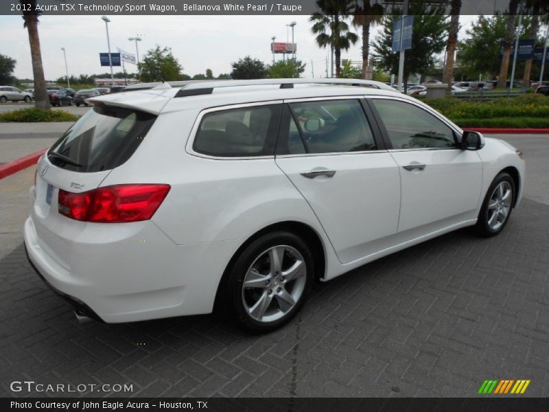 Bellanova White Pearl / Taupe 2012 Acura TSX Technology Sport Wagon