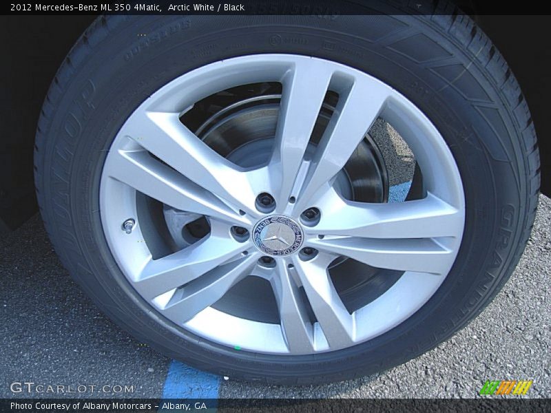 Arctic White / Black 2012 Mercedes-Benz ML 350 4Matic