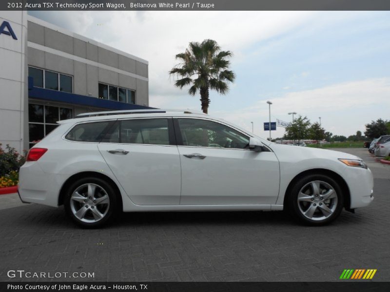 Bellanova White Pearl / Taupe 2012 Acura TSX Technology Sport Wagon