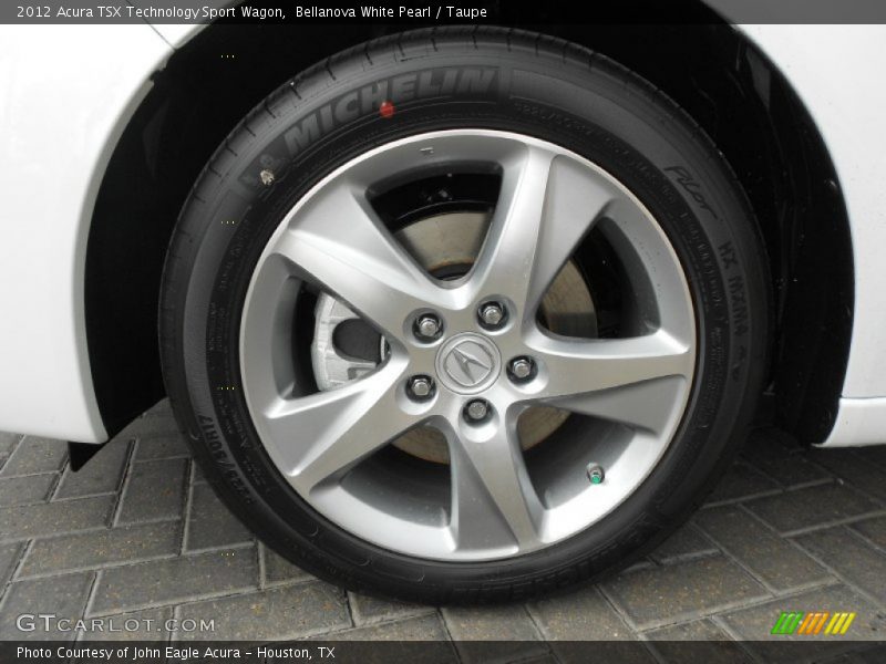 Bellanova White Pearl / Taupe 2012 Acura TSX Technology Sport Wagon