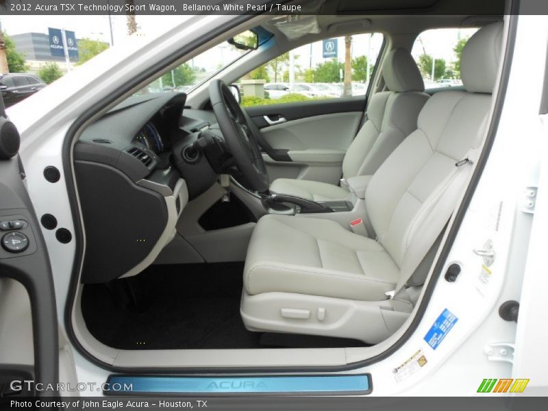 Bellanova White Pearl / Taupe 2012 Acura TSX Technology Sport Wagon