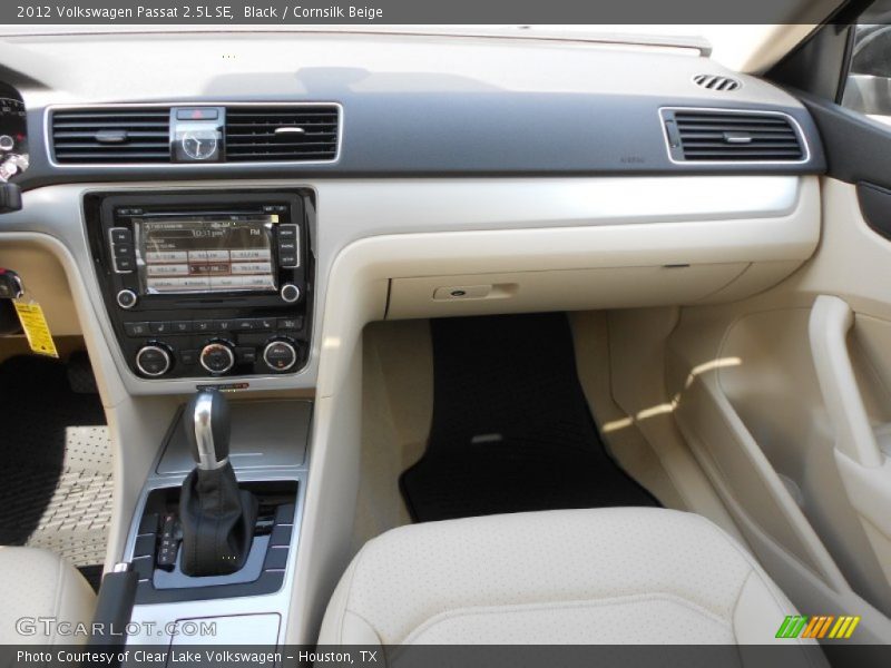 Black / Cornsilk Beige 2012 Volkswagen Passat 2.5L SE