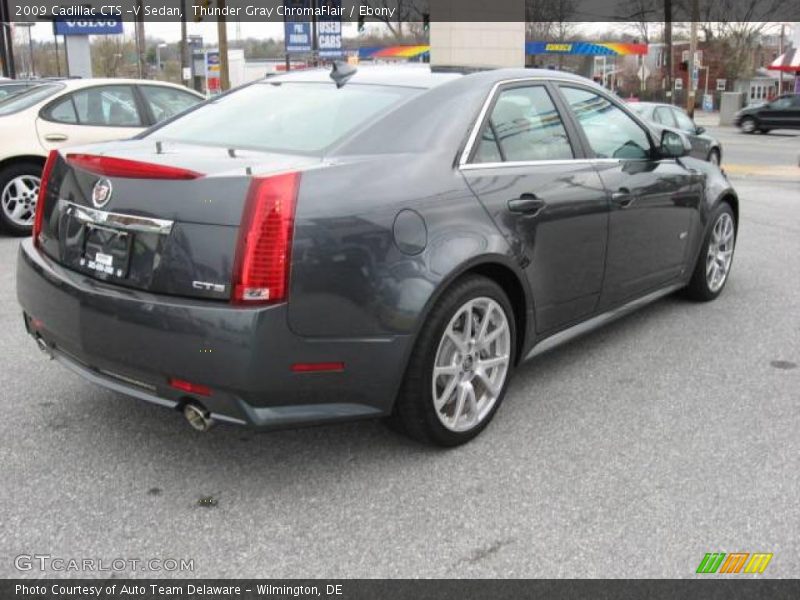 Thunder Gray ChromaFlair / Ebony 2009 Cadillac CTS -V Sedan