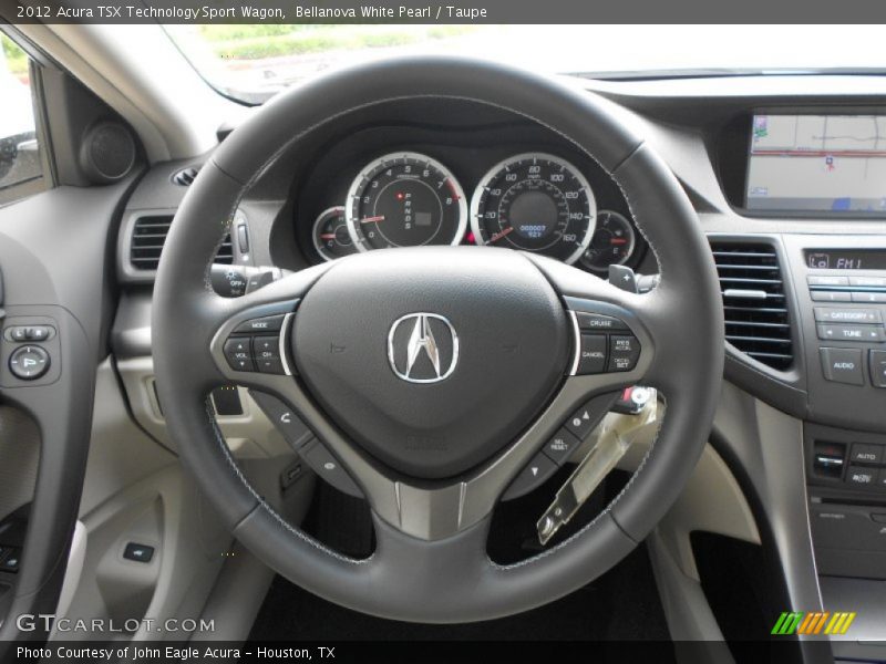 Bellanova White Pearl / Taupe 2012 Acura TSX Technology Sport Wagon