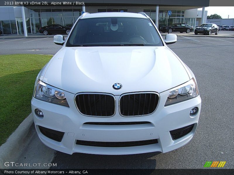 Alpine White / Black 2013 BMW X3 xDrive 28i